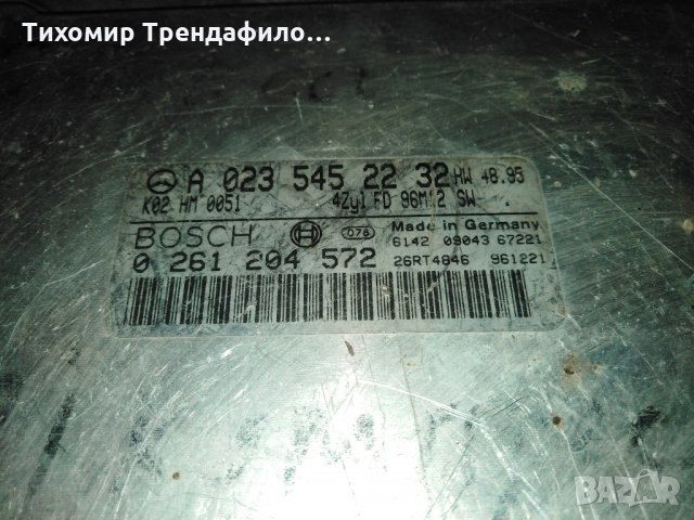ECU MERCEDES SLK230 C230, 0 261 204 572, 0261204572, A 023 545 22 32, A0235452232 компютър ц класа б, снимка 2 - Части - 23631174