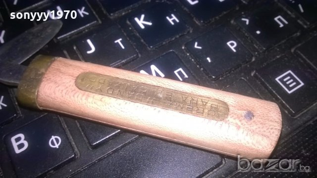 ретро комплект-нож+вилица-дърво/мед/месинг-25см, снимка 8 - Колекции - 19735643