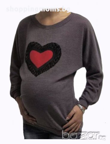 Блузон-кимоно за бременни и макси дами 0891 сърце , снимка 3 - Дрехи за бременни - 12044031