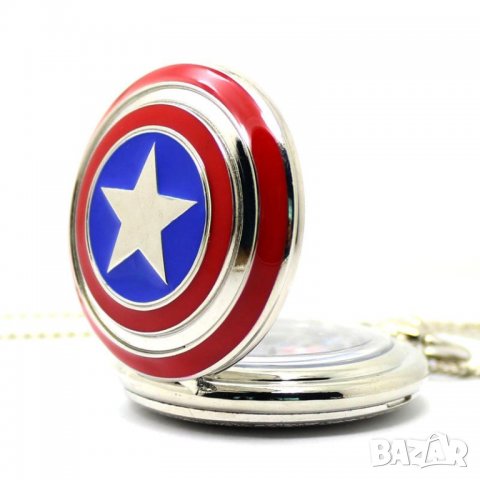 Нов Джобен часовник Капитан Америка звезда щит Марвел герой , снимка 7 - Други ценни предмети - 25043749