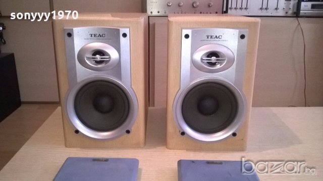 teac-2х50w/6ohm-2бр тонколони-28х26х17см-внос швеицария, снимка 5 - Тонколони - 18345544