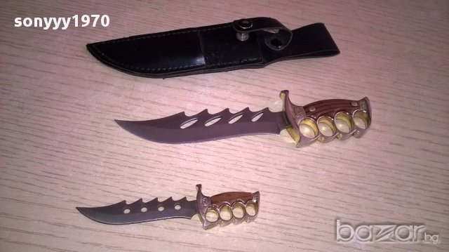 немски ножове в кания 17см с канията-внос швеицария, снимка 12 - Антикварни и старинни предмети - 18040006