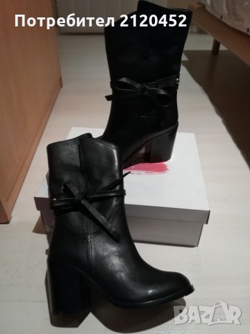 Ботуши естествена кожа, снимка 3 - Дамски ботуши - 23385044