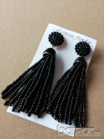 Обеци "black", снимка 6 - Обеци - 20619071