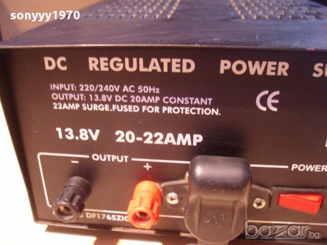 mc voice-high tech audio-марково захранване 13,8volts/20-22amp-внос ch, снимка 17 - Други инструменти - 11952771