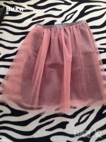 Розова пола пачка висока талия, снимка 8 - Поли - 23217380