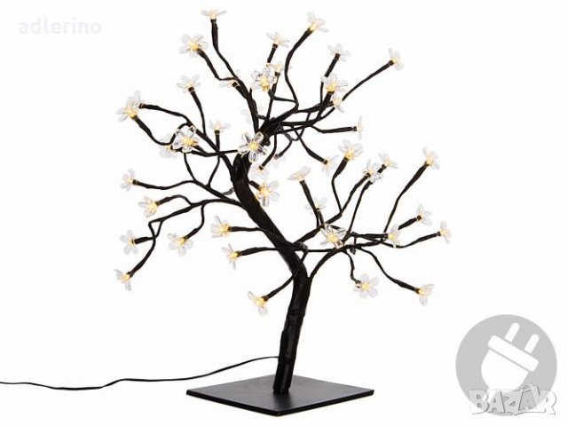 Светещо дръвче, светеща украса, светеща декорация, празнична украса, нощна лампа, топло бяло, снимка 6 - Декорация за дома - 25043022