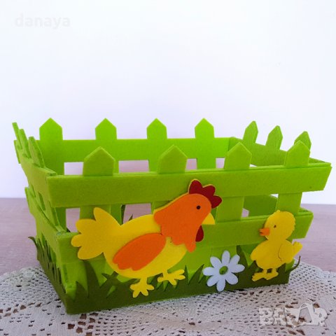 Панер за великденски яйца и лакомства украса за Великден декорация, снимка 8 - Декорация за дома - 24528692