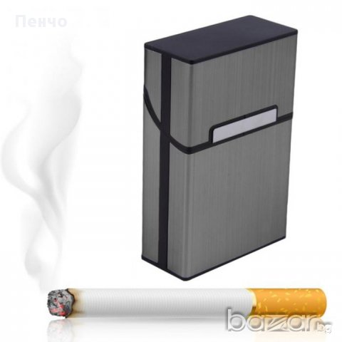 Кутия табакера за цигари за 80 мм, метална кутия с магнитен капак, снимка 8 - Табакери - 17213388