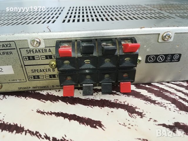 sony model ta-ax2 amplifier-made in japan-внос швеицария, снимка 15 - Ресийвъри, усилватели, смесителни пултове - 26027660