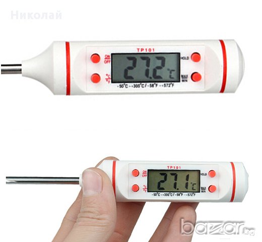Електронен термометър за храни напитки течности готвене барбекю , снимка 4 - Други - 16569274