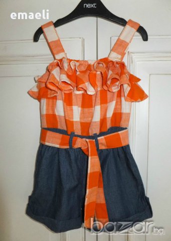 Летен гащеризон на Next за 4 год, снимка 3 - Детски панталони и дънки - 10884137