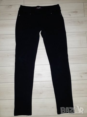 Черен дамски ластичен панталон - клин марка Paranoia, снимка 1 - Клинове - 23726743