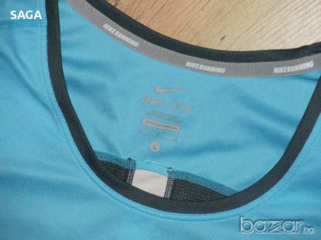 NIKE RUNNING dri-fit дамска спортна тениска L, снимка 9 - Тениски - 14582568