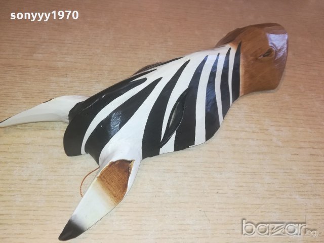 ретро колекция-дървена маска-зебра-31х12х7см-внос швеицария, снимка 8 - Колекции - 20951486