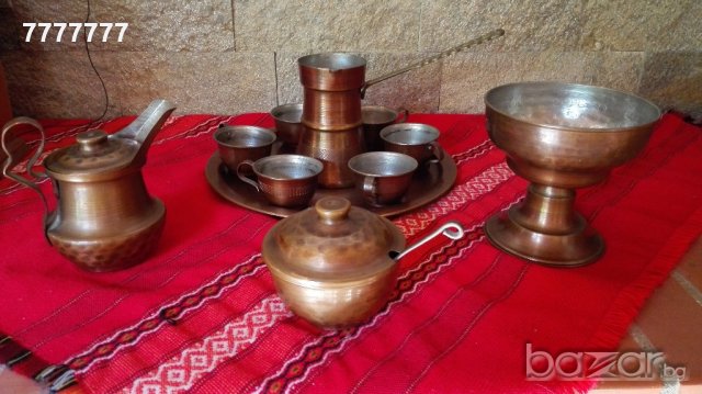 Кован меден сервиз за кафе