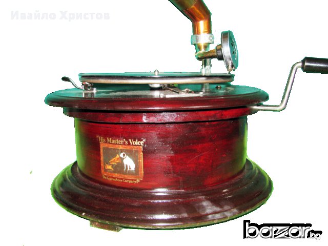грамофон с фуния, снимка 3 - Антикварни и старинни предмети - 8273711
