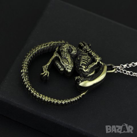 👽 Пришълеца-Alien Колие - Медальон , снимка 5 - Колиета, медальони, синджири - 23311702