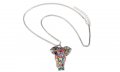 Медальон декоративен Слон слонче Колие верижка Верига Мода Нова Бижута ланец ланче, снимка 3
