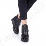 Дамски Обувки Със Скрита Платформа, снимка 4