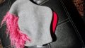 Зимна шапка ушанка пухкаво розова, снимка 8