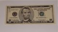 $ 5 Dollars STAR W/ONLY 6 DIGIT. 1999 F.R CHICAGO. UNC, снимка 3