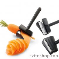 300 Острилка за моркови белачка уред за декокорация на зеленчуци салати, снимка 5 - Прибори за хранене, готвене и сервиране - 20793373
