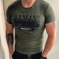 Мъжка тениска Armani код 437, снимка 2 - Тениски - 25059438