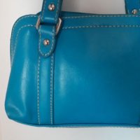 Малка синя кожена чанта Nine West *, снимка 1 - Чанти - 19066095