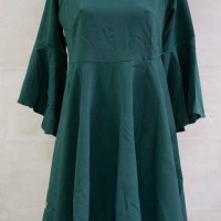 Зелена силно клоширана рокля марка Lemoniade - L, снимка 2 - Рокли - 23773324