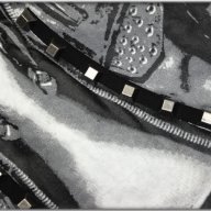 PHILIPP PLEIN BLACK STUDDED DJ MUSIC SKULL Мъжка Плюшена / Ватирана Риза size S / M, снимка 5 - Ризи - 9268124