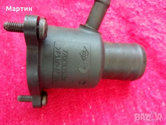 Корпус ( тройник ) за термостат за Рено Сценик 1.6 бензин 1997 г. 90 к.с, снимка 1