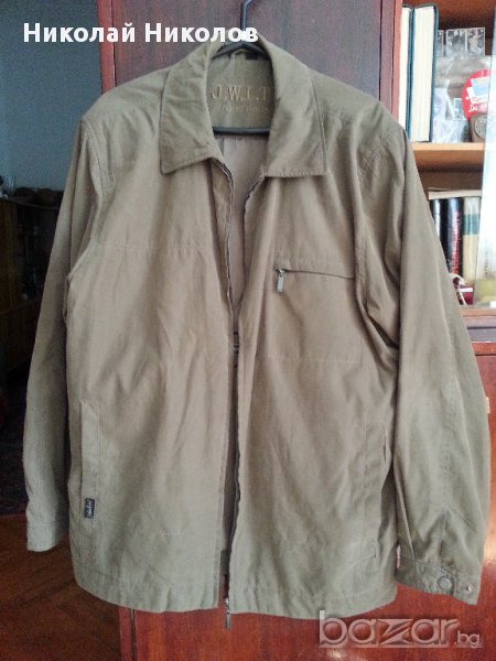 Яке с ципове светлобежовозелено, снимка 1