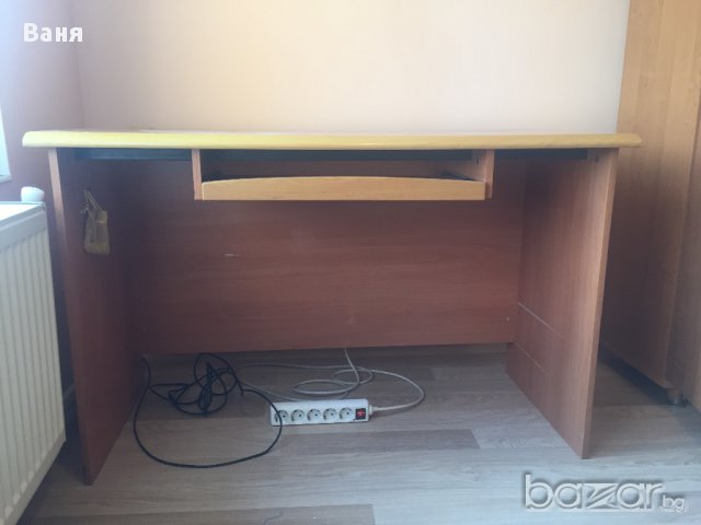 Масивно дървено бюро за компютър, снимка 2 - Бюра - 15161470