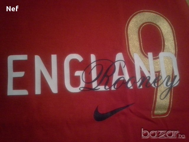 Нова тениска Nike England Rooney T-Shirt, оригинал, снимка 6 - Тениски - 15260058