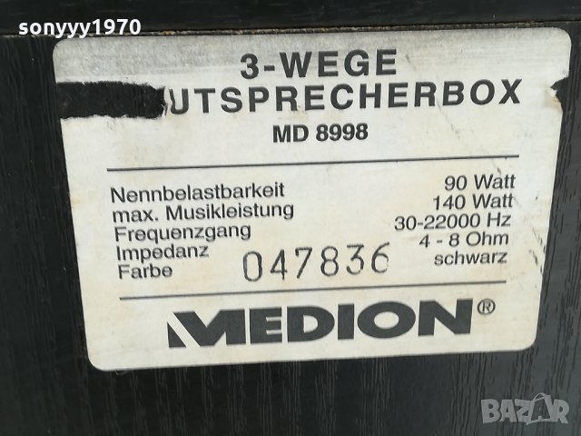 mideon-2бр тонколони-внос швеицария, снимка 13 - Тонколони - 22466709