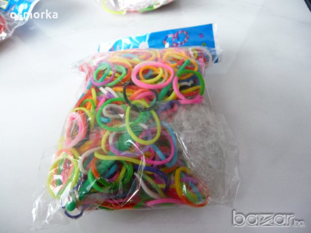 Ластичета за плетене на гривни ластици и други Rainbow Loom 