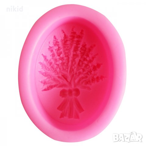 Букет Лавандула лавандулови цветя дълбок калъп силиконов молд форма декорация украса сапун гипс , снимка 2 - Форми - 22151079