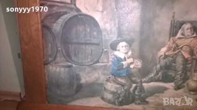картина-106х66см-дървена рамка-наздравица-внос германия, снимка 16 - Колекции - 25977299