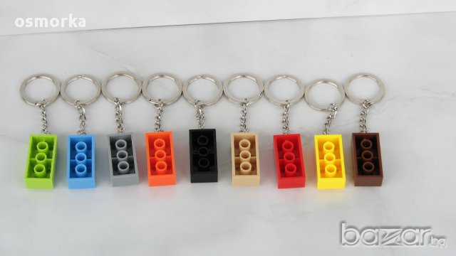 Ключодържатели блокче във форма на блокчета за конструиране тип Лего Lego различни цветове, снимка 3 - Други - 12893438