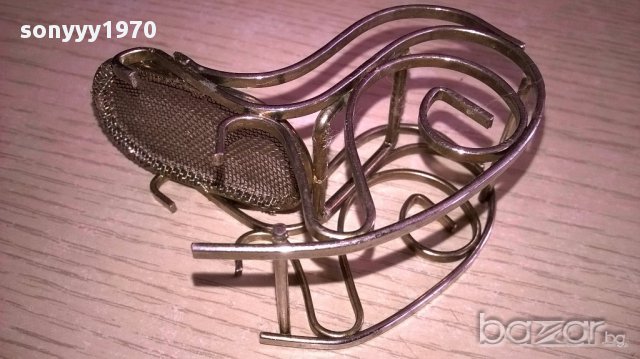 Мини ретро колекция-стол/инокс-7х7х4см-внос швеицария, снимка 3 - Антикварни и старинни предмети - 17475250