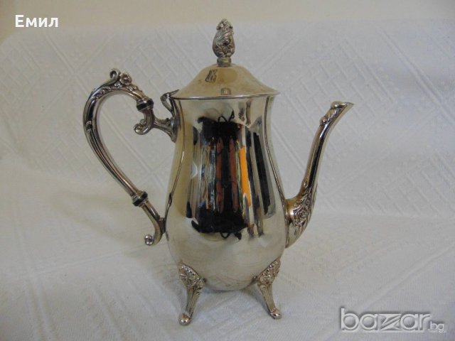 Изящен метален сервиз за чай, кафе, снимка 5 - Други ценни предмети - 20690990