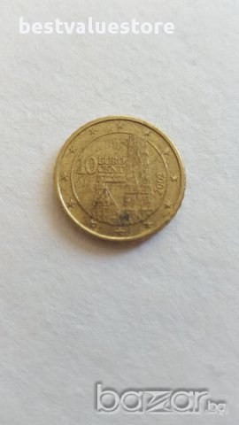 Монета От 10 Евроцента 2002г. / 2002 10 Euro Cent KM# 3085 Schön# 280, снимка 2 - Нумизматика и бонистика - 15890175
