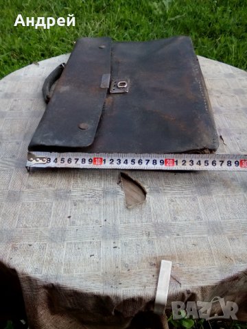 Старинна кожена чанта #3, снимка 5 - Антикварни и старинни предмети - 22398964