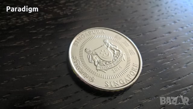 Mонета - Сингапур - 50 цента | 2014г., снимка 2 - Нумизматика и бонистика - 25916312