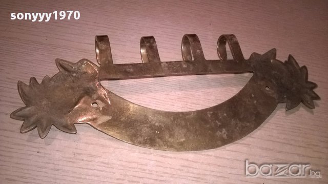 Valkommen-мед/месинг-28х13см-закачалка-внос швеицария, снимка 8 - Антикварни и старинни предмети - 17135734