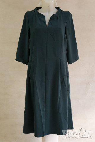 Зелена рокля с ефектно деколте марка Margo Collection, снимка 7 - Рокли - 22991460