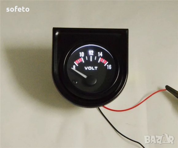 Измервателен уред тип VDO волтметър + стойка тунинг уреди измервателни уреди , снимка 2 - Аксесоари и консумативи - 23861672