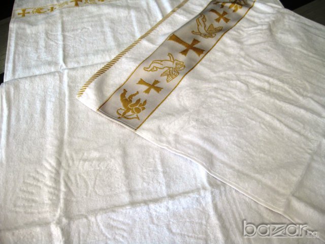 Кокплект 2 броя кърпи за Кръщене, снимка 4 - Подаръци за кръщене - 8122417