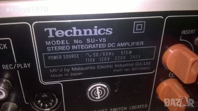 technics su-v5 amplifier-515w-made in japan-внос швеицария, снимка 18 - Ресийвъри, усилватели, смесителни пултове - 23810230